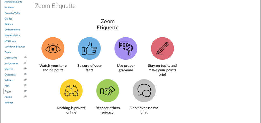 Zoom Etiquette