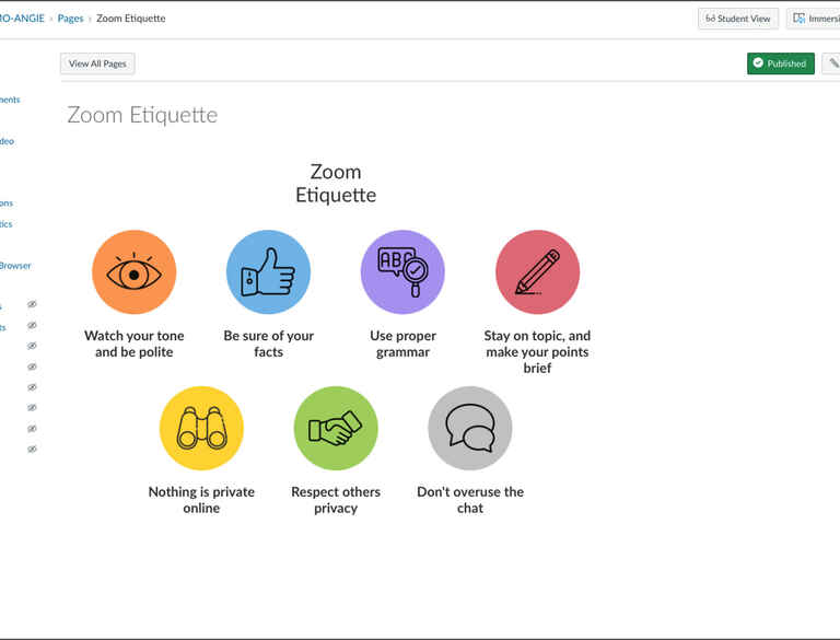 Zoom Etiquette Focus on Civility Missouri Online Teaching
