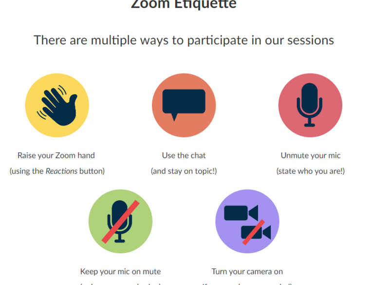 Zoom Etiquette | Multiple Participation Options | Missouri Online: Teaching