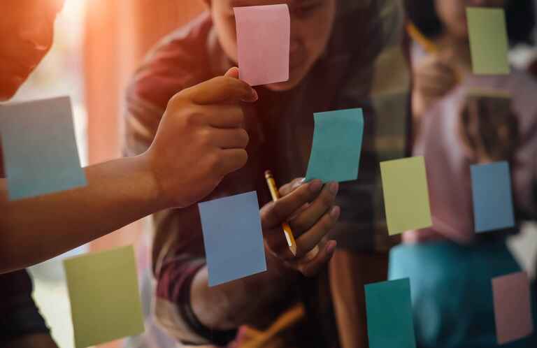 A group of people participating in active learning together