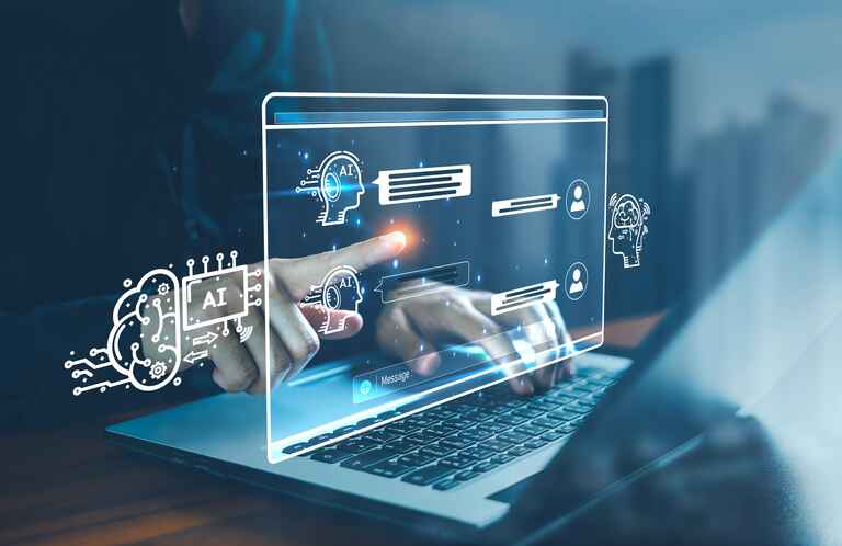 AI chatbot conversation using artificial intelligence technology