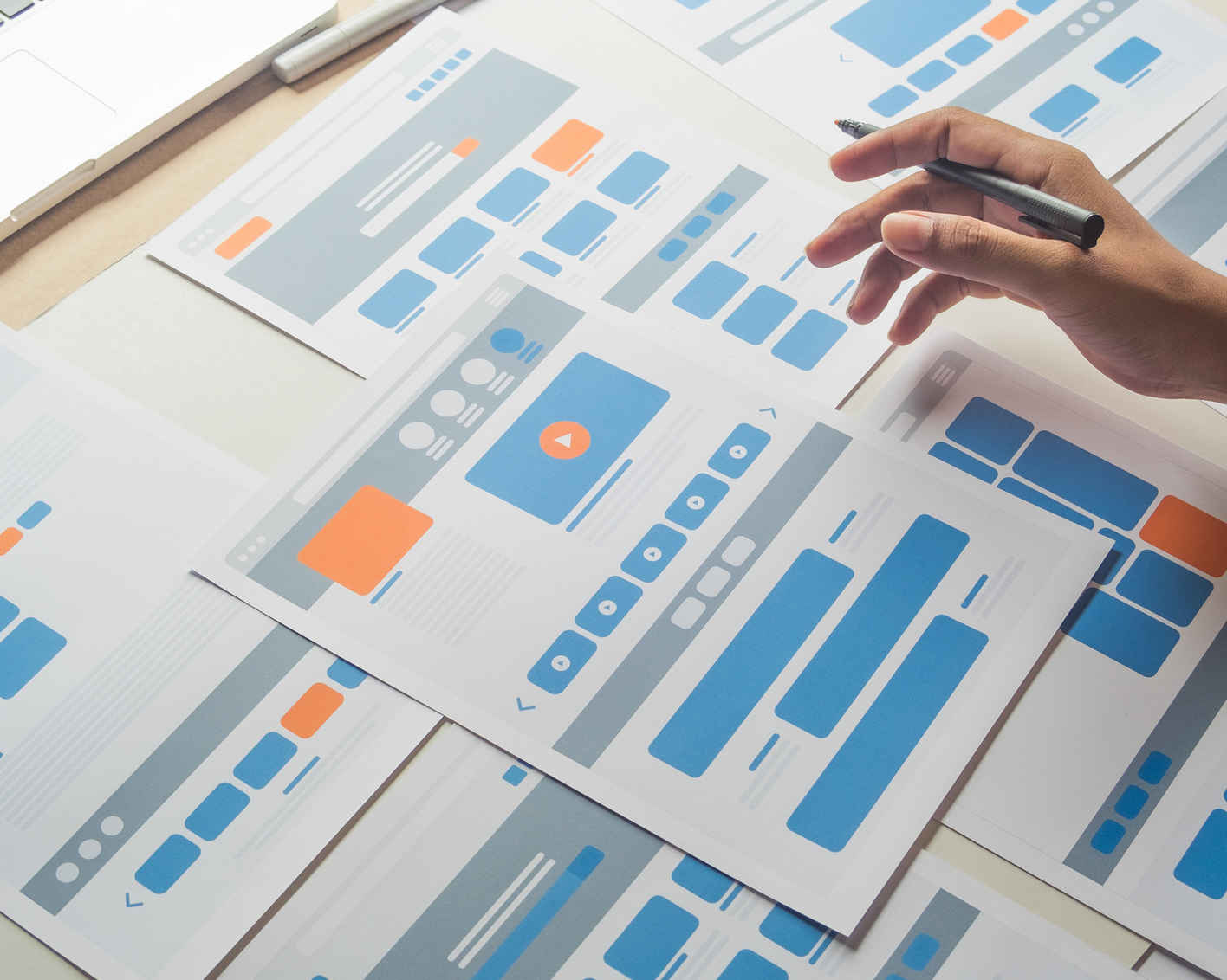 Website designer Creative planning application