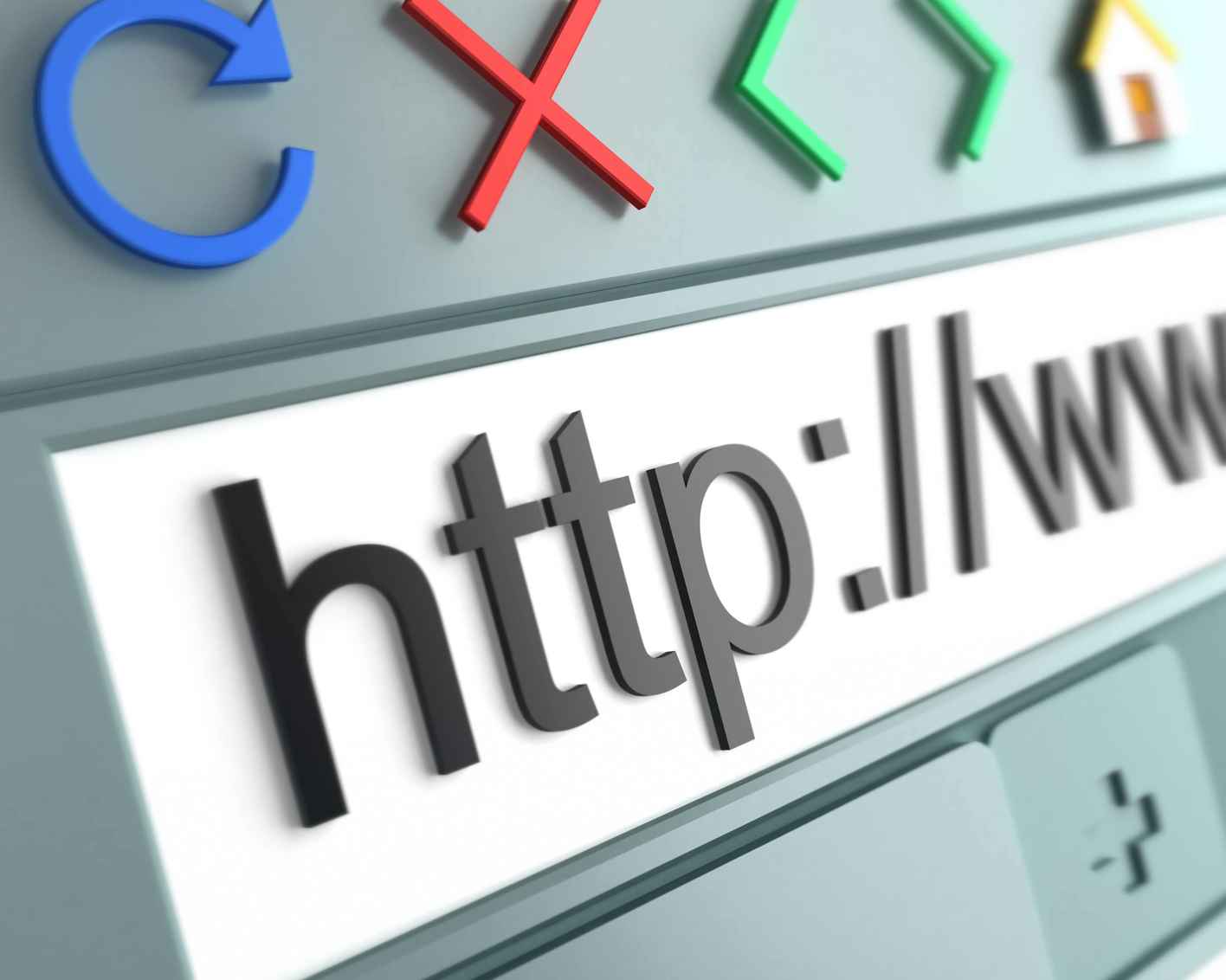 Close up of generic Internet browser stock photo