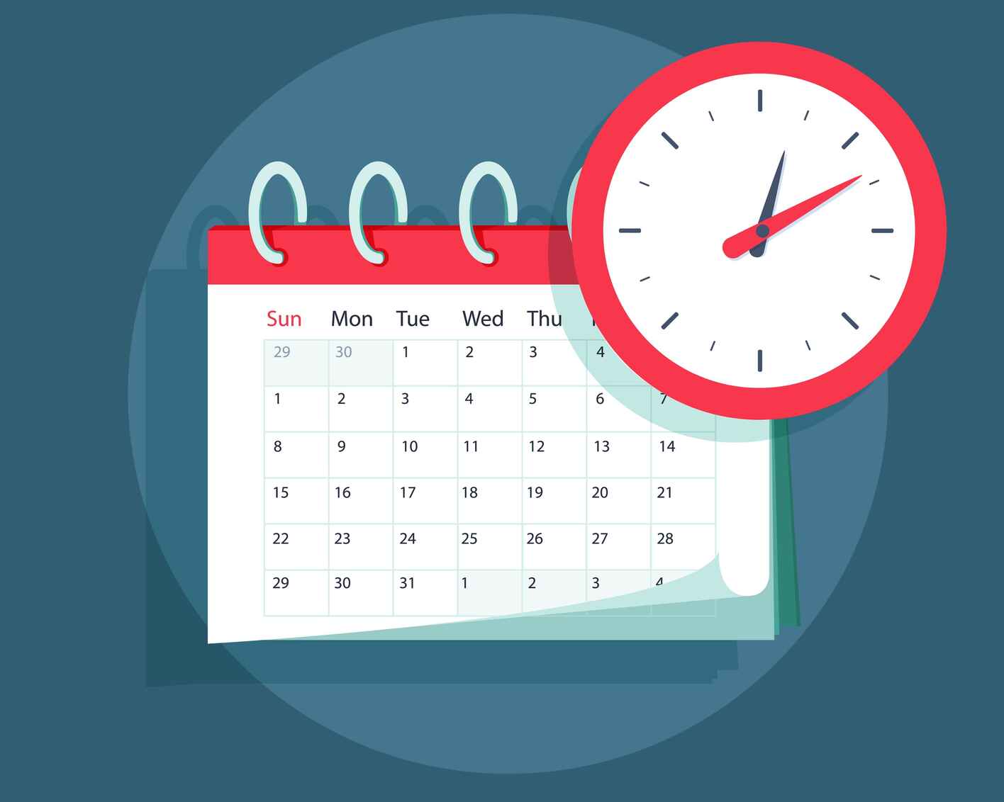 Calendar and Clock Icon