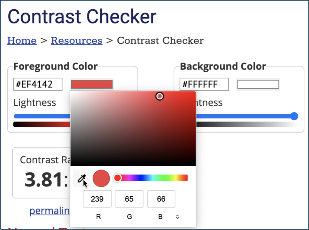contrast checker