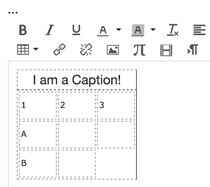 Example of a caption within a table.