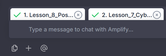 Figure 2, Available files for the chat prompt.