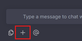 Figure 1: Location of the add files icon.