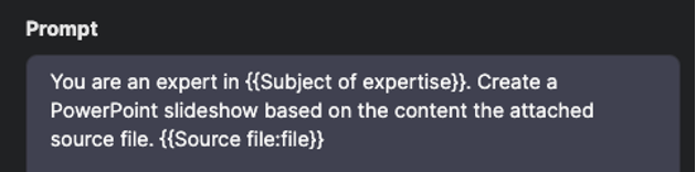 Figure 4: Sample template wording.