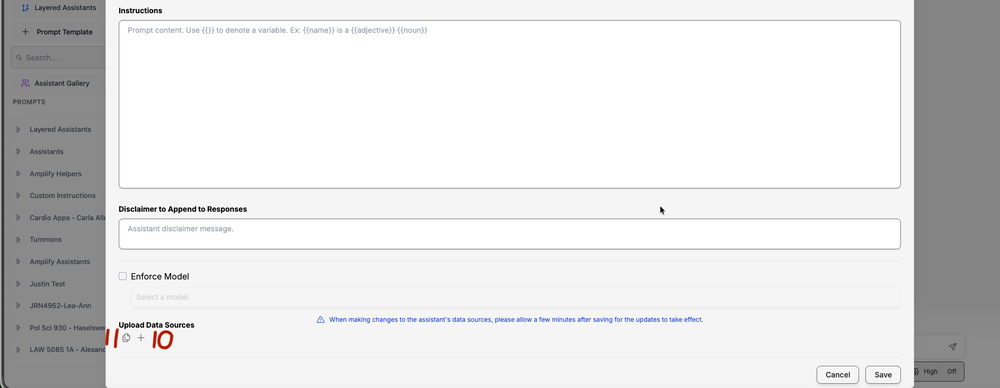 File uploads for new assistant
