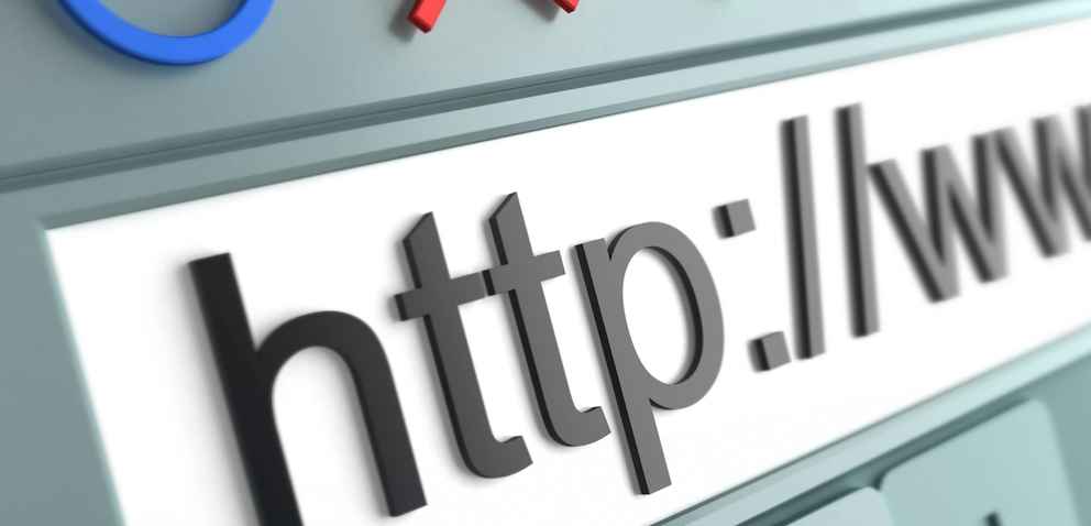 Close up of generic Internet browser stock photo