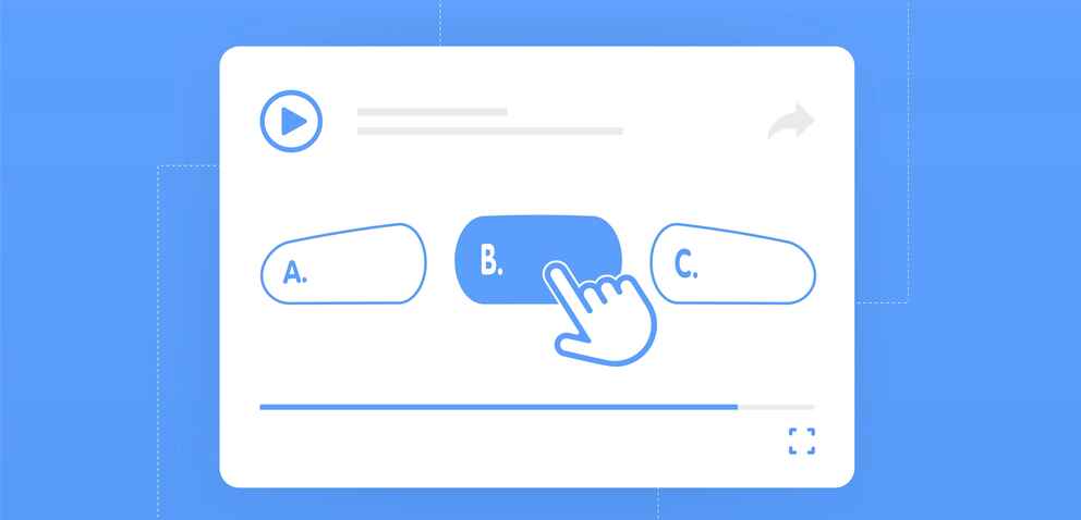 Interactive quizzes concept art - choosing option B