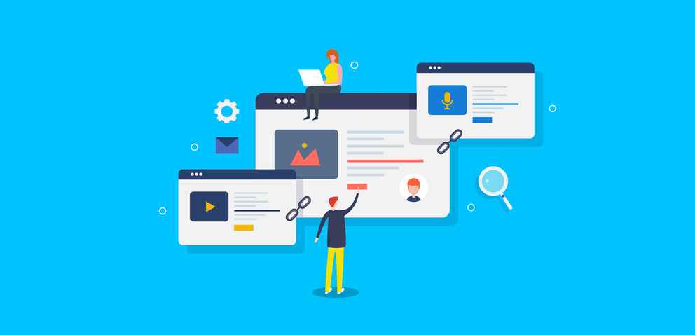  Licensed  Save to Library  Preview Crop  Find Similar   File #:  444502501 Seo team people working on link building project, collaborating with other websites