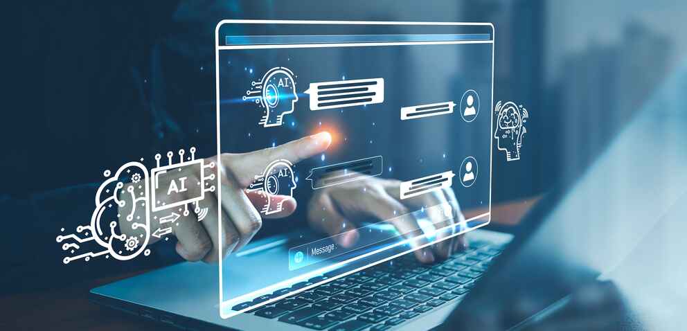 AI chatbot conversation using artificial intelligence technology